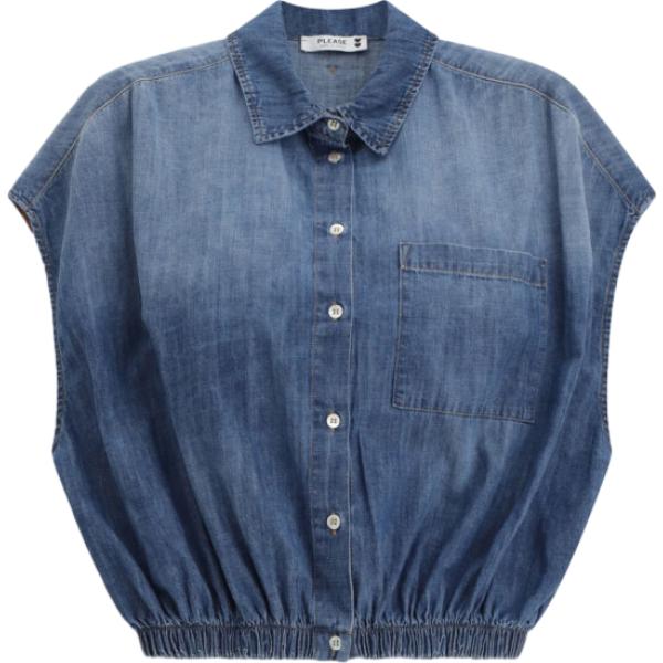 camicie Please blu