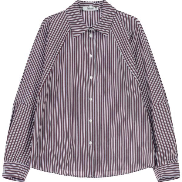 camicie Please grigio a righe