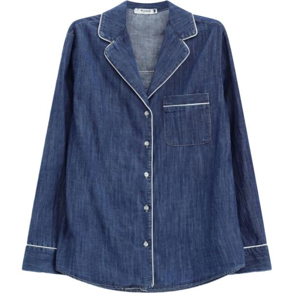 camicie Please blu
