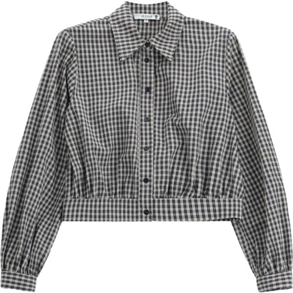 camicie Please grigio a quadri