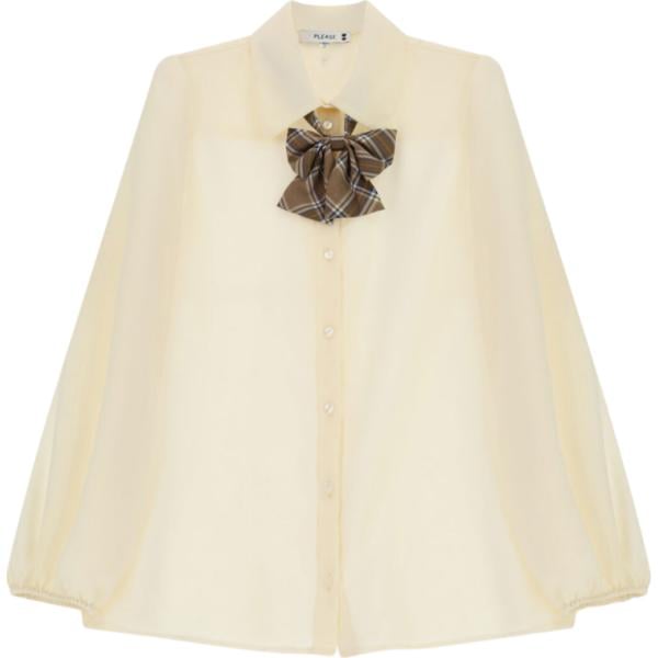 camicie Please bianco a quadri