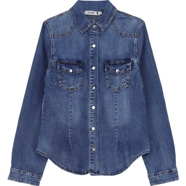 camicie Please blu