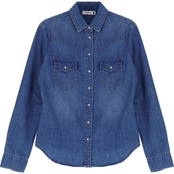 camicie Please blu