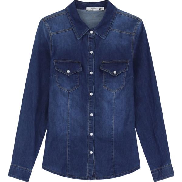 camicie Please blu
