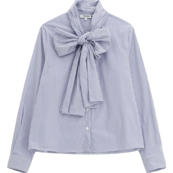 camicie Please bianco a righe