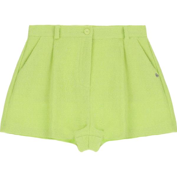 shorts Please verde tinta unita