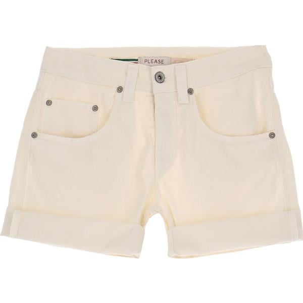 shorts Please marrone tinta unita