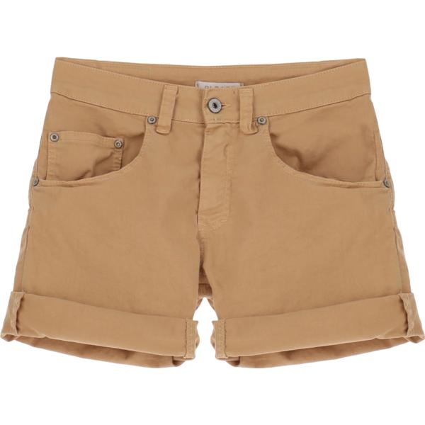 shorts Please marrone tinta unita
