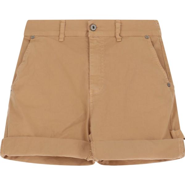 shorts Please marrone tinta unita
