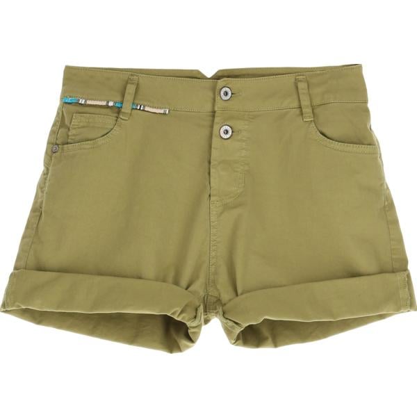 shorts Please marrone tinta unita