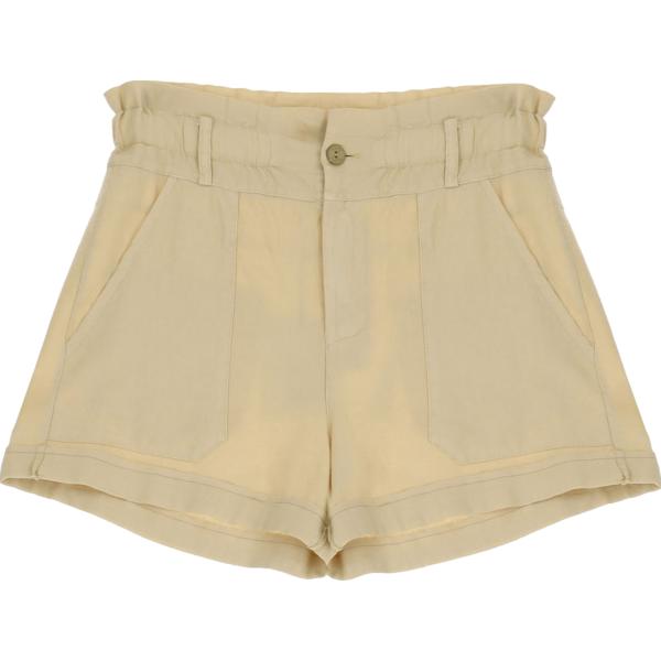 shorts Please marrone tinta unita