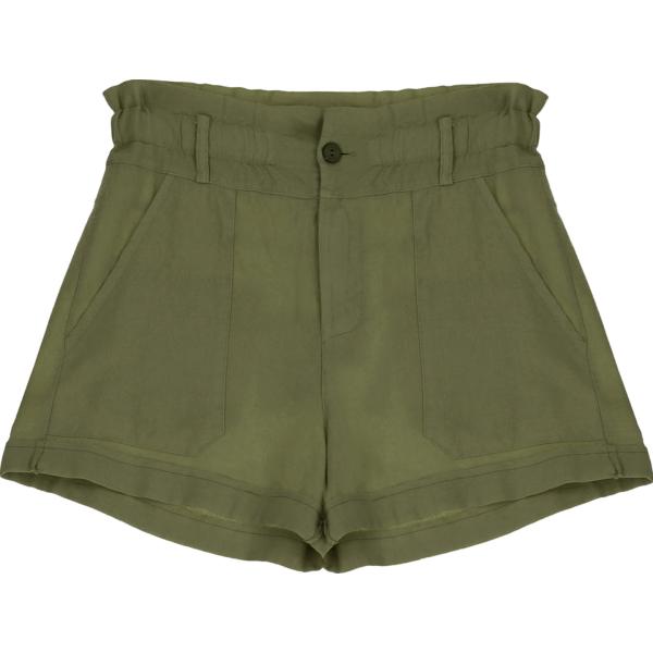 shorts Please verde tinta unita