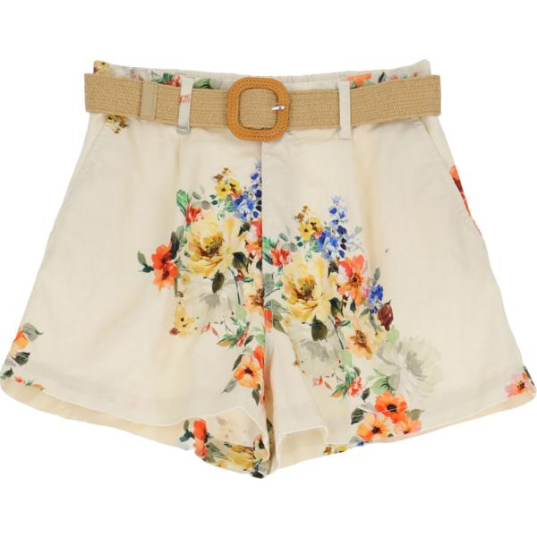 shorts Please bianco a fiori