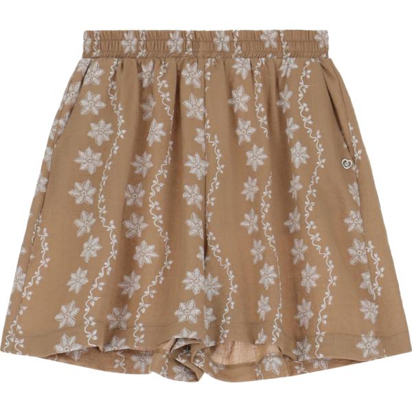 shorts Please marrone a fiori