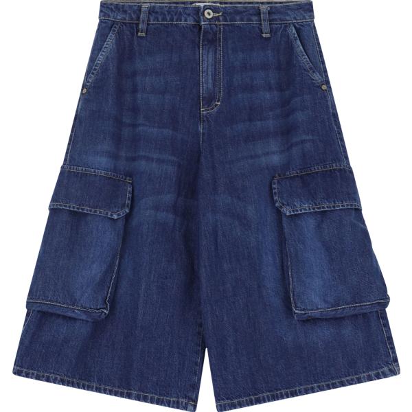 pantaloni corti Please blu