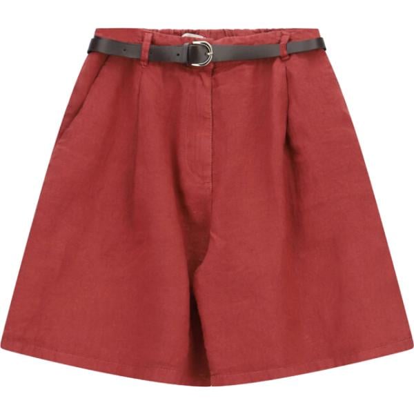 Bermuda da donna in bordeaux con cintura Please Please