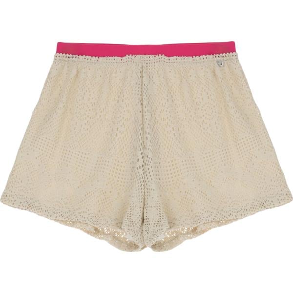 shorts Please bianco con stampe