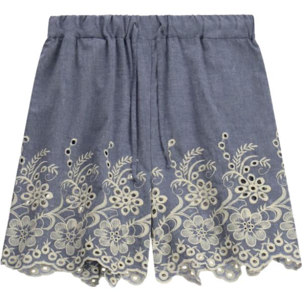 shorts Please grigio a fiori