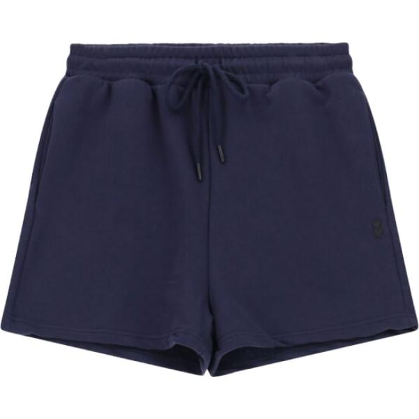 Shorts da donna in blu scuro con cintura Please
