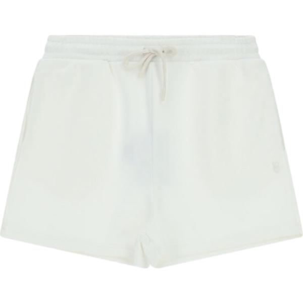 Shorts da donna in bianco avorio con cintura Please
