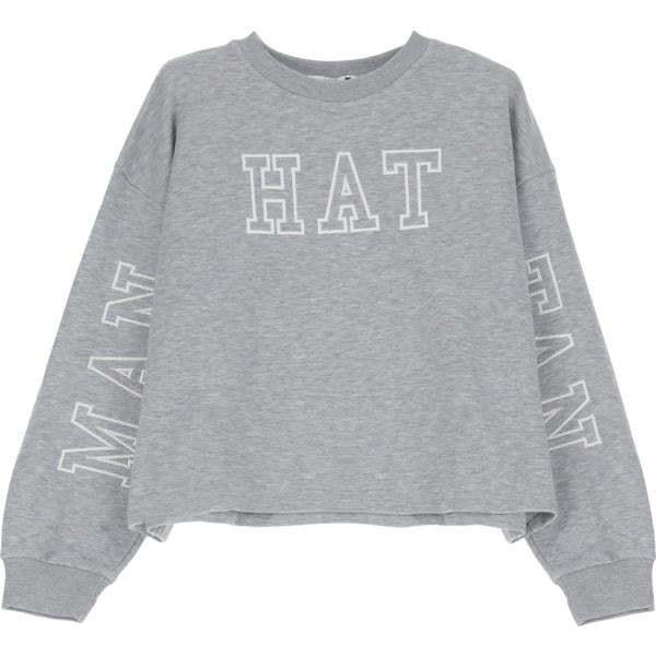 felpe Please grigio con stampe