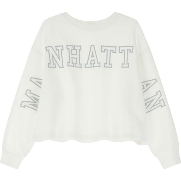 felpe Please bianco con stampe