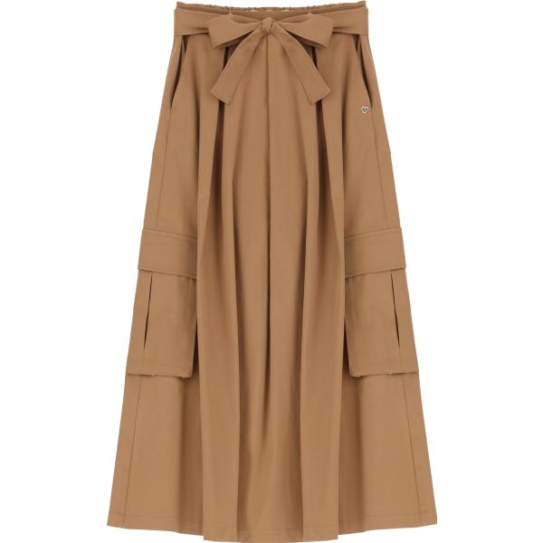 gonne longuette Please marrone tinta unita