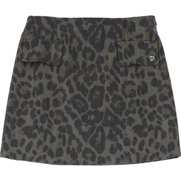 minigonne Please grigio animalier