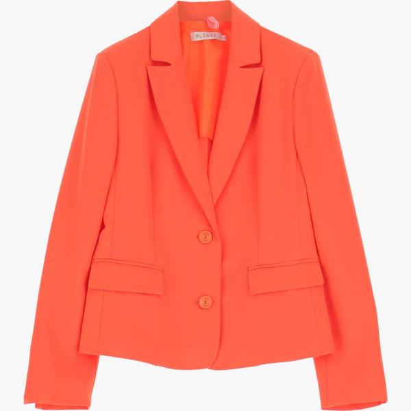 giacche Please arancione tinta unita