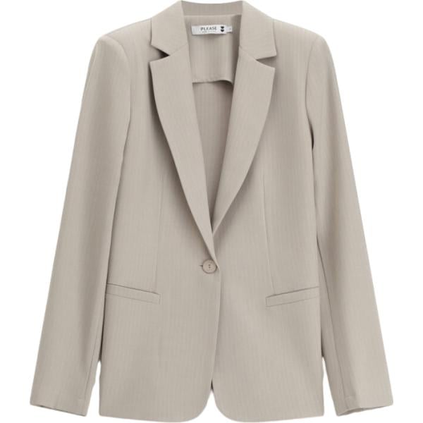 blazer Please marrone a righe