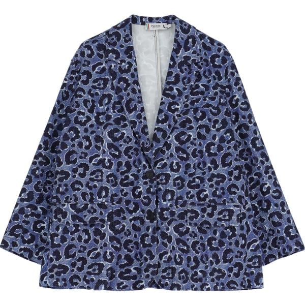 blazer Please blu animalier
