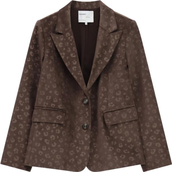 blazer Please marrone animalier