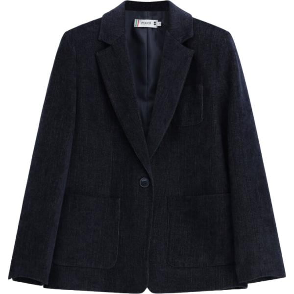 Giacca da donna in blu scuro monopetto Please Please