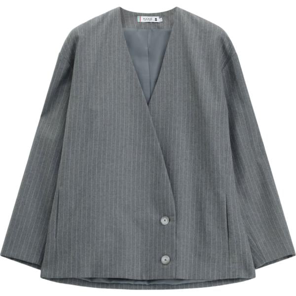 blazer Please grigio a righe