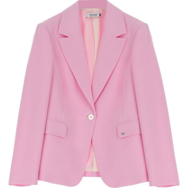blazer Please rosa tinta unita