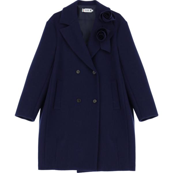 cappotti Please blu a fiori