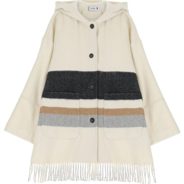 cappotti Please bianco a righe
