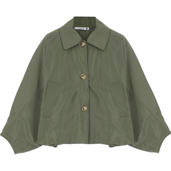 blazer Please verde tinta unita