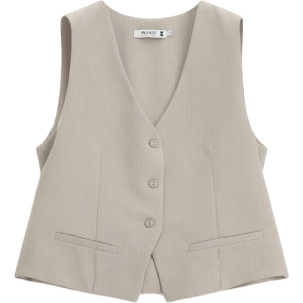 gilet Please viola a righe