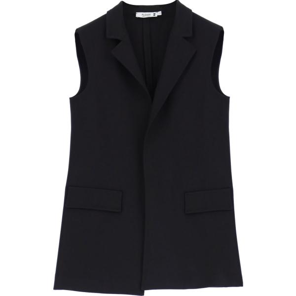 gilet Please nero tinta unita