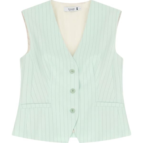gilet Please blu a righe