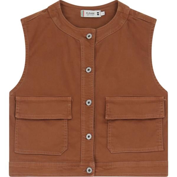 gilet Please marrone