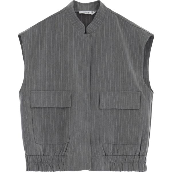 blazer Please grigio a righe