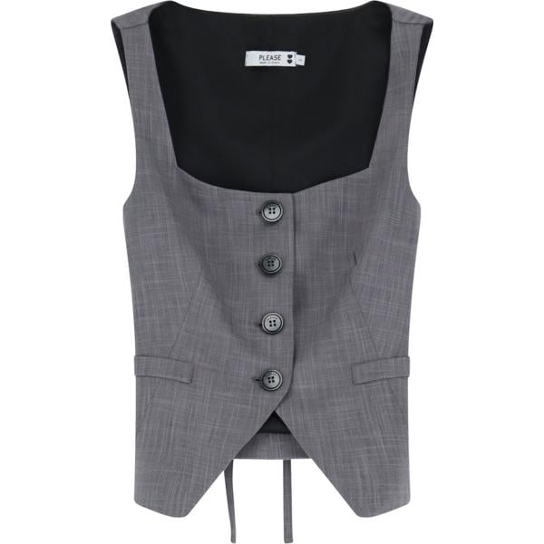 gilet Please grigio