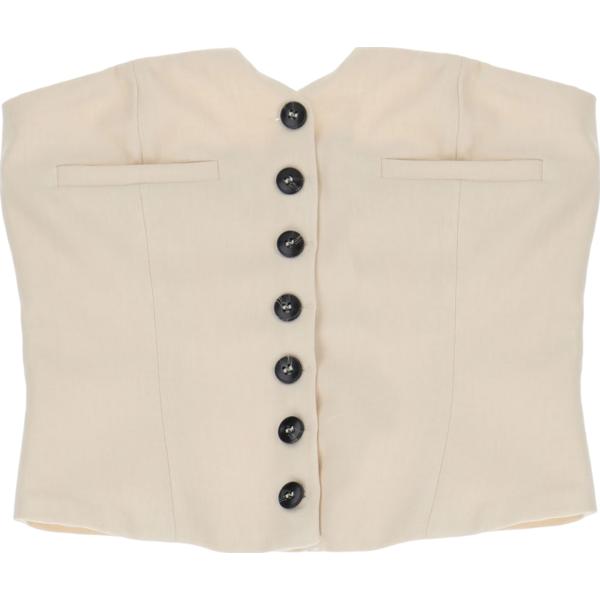 gilet Please bianco tinta unita