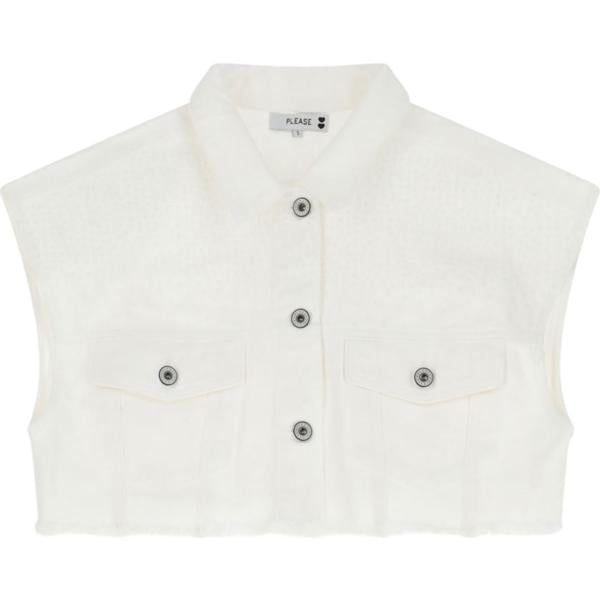 gilet Please bianco