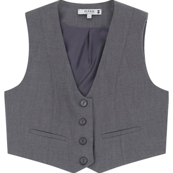 gilet Please grigio