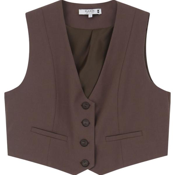 gilet Please marrone