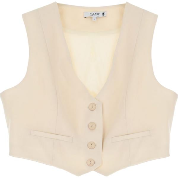gilet Please bianco