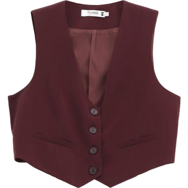 gilet Please marrone